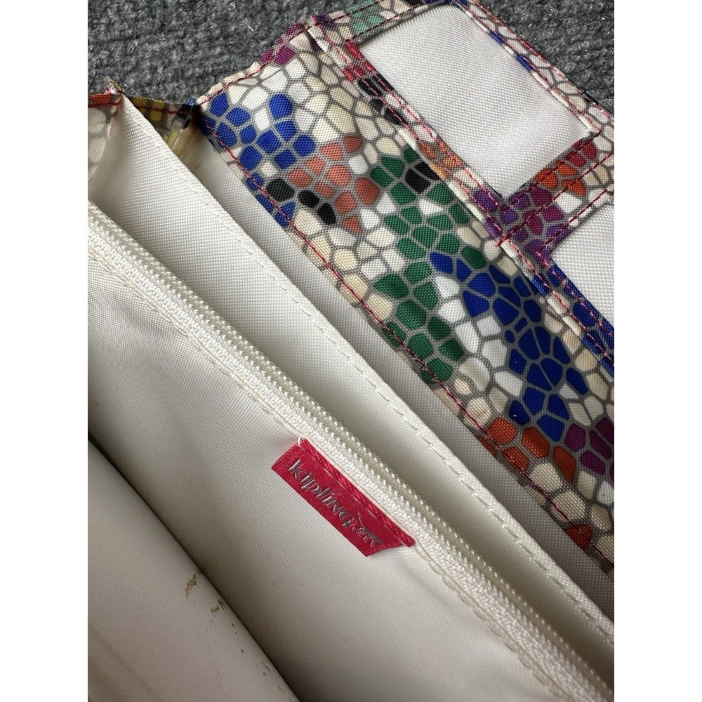 Womens Nylon Kipling Multicolor Floral Zip Wallet Clutch, Size One Size - Picture 5 of 6